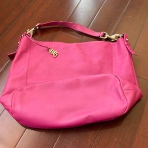 Ralph Lauren pink leather shoulder bag